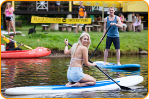 Paddleboarding na Malé Skále