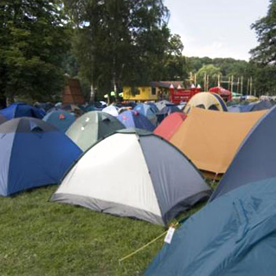 Kemp na Žluté plovárně na Malé Skále